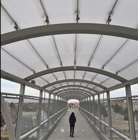 Structure en acier préfabriquée, ossature légère en treillis, auvent de tribune pour stade sportif, bâtiment métallique pour football ASTM Andy