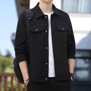 Sudadera con capucha de poliéster cortavientos para hombre, estilo casual y holgado, con cremallera larga, de color liso, de la marca americana ODM. - Product Image 3