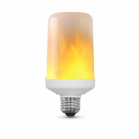 Ampoule LED à effet de flamme E26 E27 B22 2W 1500K 1800K, lampe à effet de flamme vacillante pour lanterne, applique murale, décoration de la maison