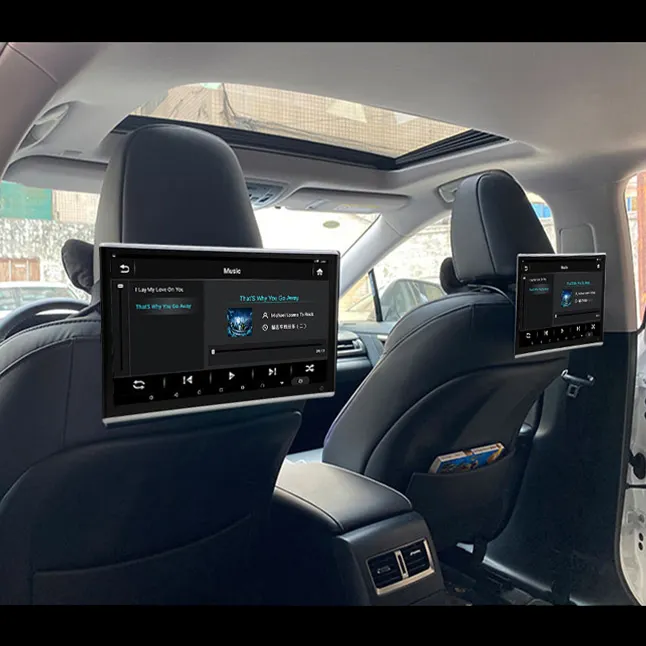 2024 nuevo estilo Smart TV coche 9/10.1/11.6/12.5/13.5 pulgadas reposacabezas Android coche reposacabezas Monitor 4K pantalla Monitor Carplay