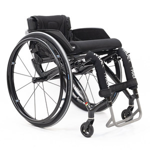 รถเข็นกีฬาโครงคาร์บอนไฟเบอร์ น้ำหนักเบา 7.5 กก. พนักพิงหลังแบบพับได้ ปรับมุมเอียงได้ รุ่น HL5903 คาร์บอนไฟเบอร์ C - Product Image 2