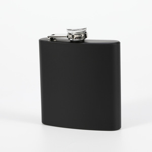 Nhà Máy Bán Buôn 6Oz 7Oz 8Oz Di Động Ngoài Trời Thép Không Gỉ Rượu Whiskey Rượu Matte Đen <span class=keywords><strong>Hip</strong></span> <span class=keywords><strong>Flask</strong></span> Với Biểu Tượng Tùy Chỉnh - Product Image 5
