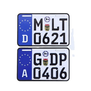 Placa <span class=keywords><strong>de</strong></span> <span class=keywords><strong>Matrícula</strong></span> Europea para Automóvil, <span class=keywords><strong>de</strong></span> Metal y Aluminio, <span class=keywords><strong>de</strong></span> Alta Calidad, Personalizada, Práctica, para Motocicleta - Product Image 2