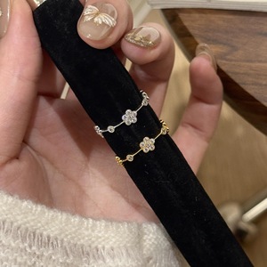 Five Flower Row S925 Pure <b>Silver</b> Ring Luxury Exquisite Double Sided Comfortable Wear Fashion <b>Brooches</b> - Product Image 3