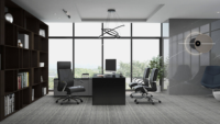 Chaise d'ordinateur, chaise de bureau pivotante et réglable en hauteur avec dossier ergonomique et roulettes