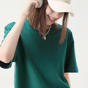 Camiseta Unisex de Algodón Grueso de 230 g/m², <span class=keywords><strong>Manga</strong></span> Corta, Cuello Redondo Básico, Talla Grande, Estilo Casual Urbano para Hombre y <span class=keywords><strong>Mujer</strong></span> - Product Image 2