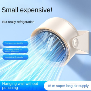 공장 가격 전기 디지털 디스플레이 5단계 속도 조절 USB 테이블 팬 휴대용 미니 벽걸이 선풍기 - Product Image 4