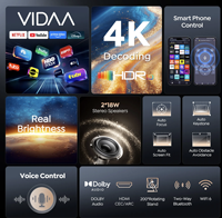 Nouveau projecteur vidéo portable Vidda OS certifié Netflix 2026, mini projecteur LED LCD Full HD 1080P pour home cinéma, 5000+ lumens, compatible 3D