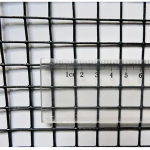 1 "x 1" 검정/녹색 PVC 코팅 아연 도금 열가소성 사각형 구멍 용접 그물 와이어 메쉬 패널