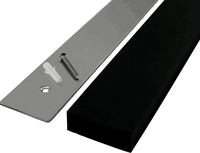 Bande magnétique pour couteaux en silicone noir mat de haute qualité de 16 pouces avec une puissante force d'attraction magnétique