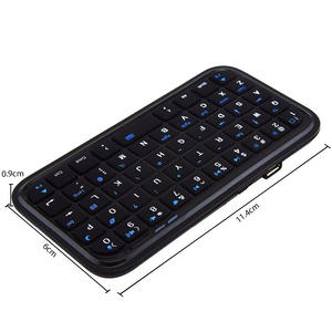 Nouveau clavier sans fil universel multi-systèmes BT, mini clavier portable pour ordinateur de bureau, ordinateur portable, tablette, I.phone - Product Image 3