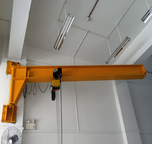 2 टन कार्यशाला दीवार घुड़सवार स्तंभ मैनुअल लिफ्टिंग जिब क्रेन के साथ जिब क्रेन - Product Image 1