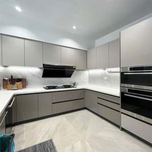 Modern Kitchen Furniture Wooden Custom U Style Pantry Cupboards Kitchen - Product Image 5