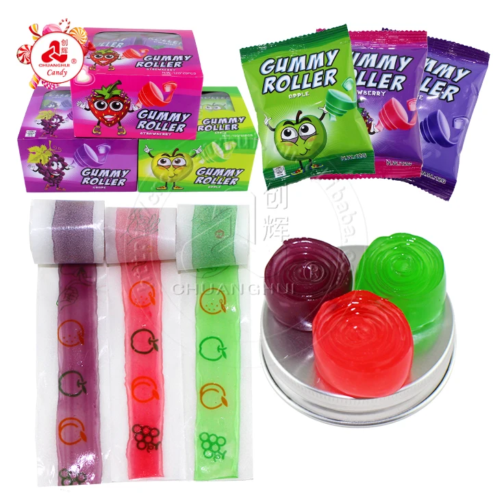 Сладкие конфеты Dual Color Gummy Roll 12 г