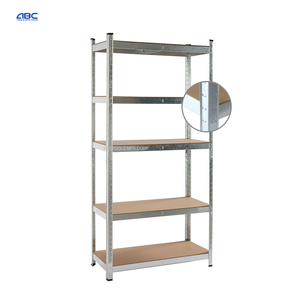 Sistema de Estanterías de 5 Niveles sin Pernos, Protección Contra la Corrosión, Unidad de Estanterías de Almacenamiento para Almacén, Estantes de Acero Antioxidantes - Product Image 1