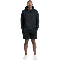 Shorts de jogging en coton molletonné sur mesure, nouveau design, meilleur prix, 380-430 GSM, pour homme/femme, couleur noire