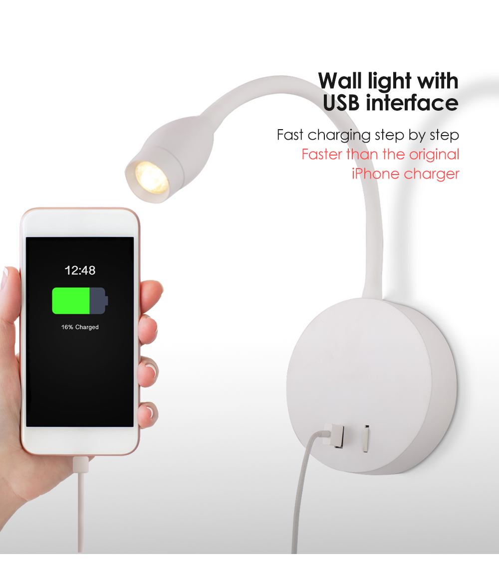 High Quality Retro Hotel White Led Wall Light Decor Led Home Lights Indoor 360 Adjustable Long Swing Arm industrial Wall Light