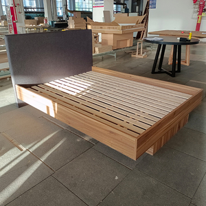 Letto a piattaforma in legno massello personalizzato con cassetto contenitore a scomparsa OEM ODM per progetti di design per hotel di lusso e ville, ordini all'ingrosso - Product Image 6