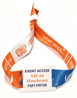 Bracelets RFID NFC personnalisés avec logo, bracelet en tissu polyester tissé avec étiquette RFID pour événements et festivals