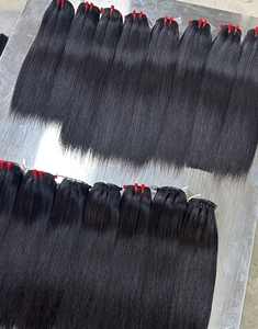 Extensiones de Cabello Humano Vietnamita al por Mayor Highknight, Tejido Liso Sedoso y Ondulado, No Remy, Doble Trama a Máquina - Product Image 1