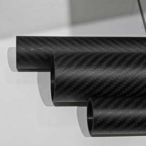 Tubos Redondos de Fibra de Carbono 3K de 2 mm de Espesor, Tubos Especiales Resistentes a la Corrosión para Accesorios Aeroespaciales y Aplicaciones Industriales - Product Image 1