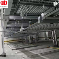 Sistema de Estacionamiento Vertical Moderno de Múltiples Niveles con Elevador de Coches y Movimiento Cruzado para Uso Óptimo en Garajes Residenciales y Comerciales