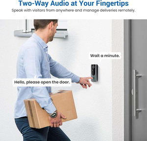 2025 nouveau 720P HD sans fil sonnette caméra intelligente 2 voies interphone avec Vision nocturne étanche porte téléphone - Product Image 4