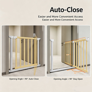 Barrière <span class=keywords><strong>de</strong></span> sécurité <span class=keywords><strong>pour</strong></span> <span class=keywords><strong>chien</strong></span> <span class=keywords><strong>extensible</strong></span> et modulable à fixation par pression, installation sans perçage, barrière verticale réglable <span class=keywords><strong>pour</strong></span> escalier, porte <span class=keywords><strong>pour</strong></span> animaux <span class=keywords><strong>de</strong></span> compagnie - Product Image 2