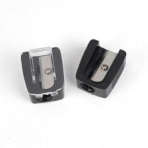 סיטונאי השפה ידנית אניה הגבות עיפרון מחדד נירוסטה קוסמטי כלי קוסמטיקה ורוד לבן שחור; דפוס תיוג מעוגל - Product Image 4