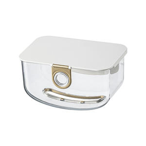 Boîte à mouchoirs murale de luxe, rectangulaire, translucide, blanc glacé, gris châtain, multi-usages, salle de bain, cuisine, papier toilette - Product Image 4