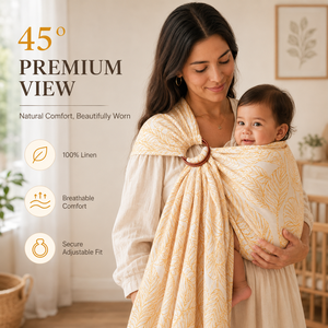 100% lin imprimé tissu pour porte-bébé bébé Wrap anneau fronde personnalisé tissu <span class=keywords><strong>de</strong></span> haute qualité - Product Image 4