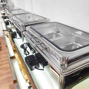 Calentador de buffet de plato de frotamiento de acero inoxidable Hotel Restaurante Catering Calentador térmico de alimentos para fiestas Estufa térmica <span class=keywords><strong>BOVE</strong></span> - Product Image 2