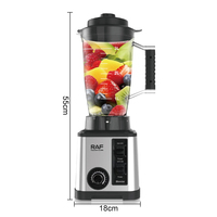 RAF R.2878 Elektrische Blender 2600W 3L 8-blads roestvrijstalen messenblok Snelle start Laag geluidsniveau Keukenapparaat OEM Export