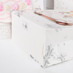 Quantité minimale de commande de vente au détail 30 pièces logo doré personnalisé sac en papier rose de luxe bijoux perruque cadeau de mariage vêtements emballage sacs à provisions - Product Image 5