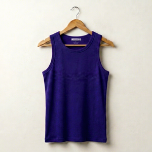 Camiseta sin mangas BEANO para hombre, cuello redondo, informal, tejida, color negro liso, de algodón, para verano, en oferta. - Product Image 1