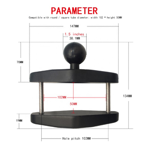 Soporte para Manillar, Soporte para Tablet y Monitor, Soporte con Bola <span class=keywords><strong>de</strong></span> 1.5'' para Camión y Montacargas - Product Image 3