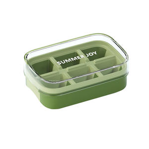 Molde de silicona Summer Joy para cubitos de hielo, 4 piezas, cuadrado, de grado alimenticio, mini molde para máquina de hielo de refrigerador con diseño de liberación por presión - Product Image 2