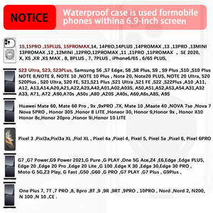 360 bảo vệ đầy đủ không thấm nước điện thoại di động Trường hợp dưới nước cuộc gọi rõ ràng điện thoại di động Trường hợp trong hồ bơi hoặc biển sâu - Product Image 6