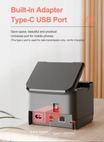 Imprimante thermique de reçus NORGEE N5801 58 mm, prix usine, USB Type-C, LAN pour Wi-Fi, imprimante TPV pour le commerce de détail, garantie 1 an