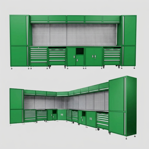 Banc de travail modulaire en métal YongKang pour garage et atelier, avec tiroirs de mécanicien et système de rangement supérieur, armoires à outils personnalisables OEM/ODM/OBM - Product Image 1