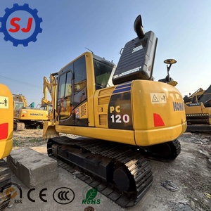Excavadora hidráulica de cadenas Komatsu PC120 de 12 toneladas usada, excavadora de construcción de segunda mano en venta - Product Image 1