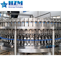 Ligne de production de remplissage de boissons gazeuses 8000 BPH avec rinçage, remplissage et capsulage rotatifs à contre-pression pour bouteilles PET ou en verre
