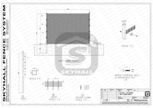 6 피트 8 피트 10 피트 높이 3X0.5 인치 메쉬 개구부 안티 등반 보안 울타리 - Product Image 5