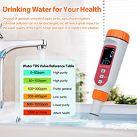 SMART SENSOR Testeur numérique de qualité de l'eau 3 en 1 (COND/TDS/Température) 0~1999ppm/0~19.99ppt, type stylo, conductimètre étanche