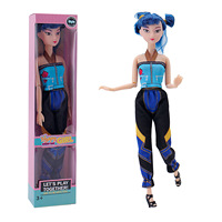 Poupée miniature de mode DIY de 30 cm, nouvelle couleur, emballée dans une boîte, figurine en plastique avec cheveux personnalisables, robe pour fille