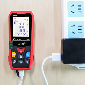 Règle électronique Uni-Trend, télémètre laser numérique, valeur de longueur annoncée par la voix (40-150 mètres). - Product Image 4