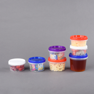 Bán buôn phân hủy cấp thực phẩm hộp nhựa trong suốt vòng Kem lon PP mứt hộp đựng thức ăn với vít Jar - Product Image 5