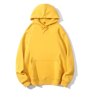 High Quality 500gsm Heavyweight Pullover Hoodie French Terry Hoodies Drop Shoulder No Strings Heavy Oversized Men Hoodies