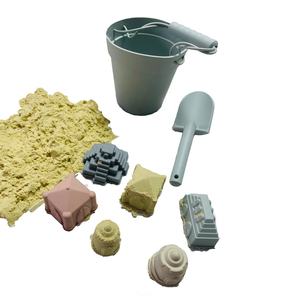 Nouveau voyage enfants océan plage seau de <span class=keywords><strong>sable</strong></span> sans BPA bébé <span class=keywords><strong>bac</strong></span> à <span class=keywords><strong>sable</strong></span> jouets meilleurs ensembles de jouets de plage en Silicone pour tout-petits - Product Image 4