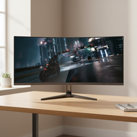 Nuevo Monitor de Juegos Curvo 4K de 34 Pulgadas, Ultra Delgado, Pantalla LCD LED Ancha para PC de Escritorio, 75Hz 144Hz 165Hz 180Hz 240Hz HDR RGB